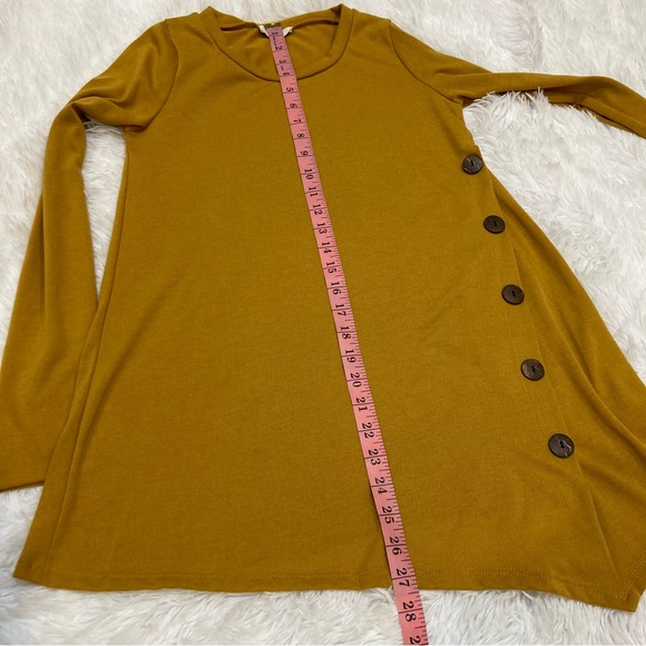 Women’s Reborn J Mustard Yellow Tunic Sweater Size Small - Picture 6 of 7